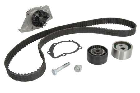 Distributie - Set distributie potrivit CITROEN BERLINGO, BERLINGO/MINIVAN, C4 I, C5 I, C5 I/KOMBI, EVASION, JUMPY I, XANTIA, XANTIA/KOMBI, XSARA 2.0D 1998-2011 (curea + intinzator + pompa apa)