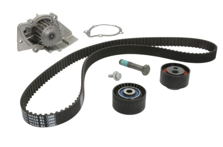 Distributie - Set distributie potrivit CITROEN BERLINGO, BERLINGO/MINIVAN, C4 I, C5 I, C5 I/KOMBI, EVASION, JUMPY I, XSARA, XSARA PICASSO 1.6/2.0D dupa 1998 (curea + intinzator + pompa apa)