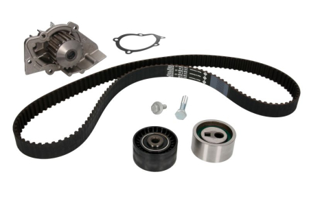 Distributie - Set distributie potrivit CITROEN BERLINGO, BERLINGO/MINIVAN, C4 I, C5 I, C5 I/KOMBI, EVASION, JUMPY I, XSARA, XSARA PICASSO 2.0D 1998-2012 (curea + intinzator + pompa apa)