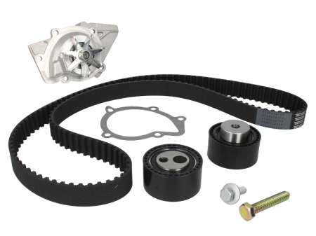 Distributie - Set distributie potrivit CITROEN BERLINGO, BERLINGO/MINIVAN, C5 I, EVASION, JUMPER I, JUMPY I, XANTIA, XANTIA/KOMBI, XSARA, XSARA PICASSO 2.0D 1998-2011 (curea + intinzator + pompa apa)
