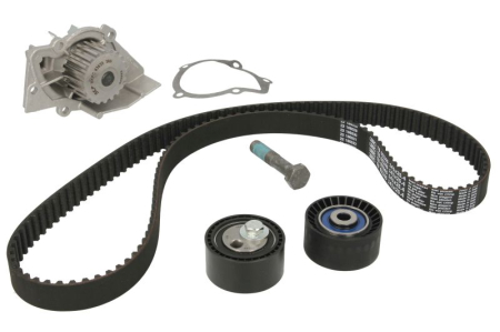 Distributie - Set distributie potrivit CITROEN BERLINGO, BERLINGO/MINIVAN, C5 I, EVASION, JUMPER I, JUMPY I, XANTIA, XANTIA/KOMBI, XSARA, XSARA PICASSO 1.6/2.0D dupa 1998 (curea + intinzator + pompa apa)