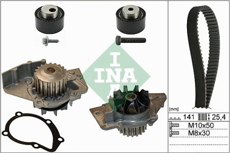 Set distributie potrivit CITROEN BERLINGO, BERLINGO/MINIVAN, C5 I, EVASION, JUMPER I, JUMPY I, XANTIA, XANTIA/KOMBI, XSARA, XSARA PICASSO 2.0D 1998-2011 (curea + intinzator + pompa apa) [1]