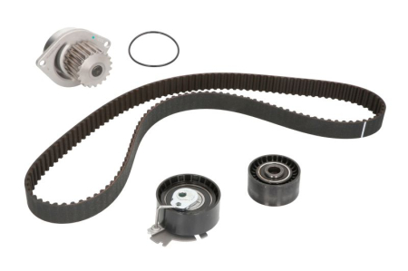 Distributie - Set distributie potrivit CITROEN BERLINGO, BERLINGO MULTISPACE, BERLINGO/MINIVAN, C2, C3 I, C3 III, C3 PLURIEL, C4, C4 I 1.6/1.6ALK/1.6LPG dupa 2000 (curea + intinzator + pompa apa)