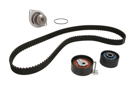 Distributie - Set distributie potrivit CITROEN BERLINGO, BERLINGO MULTISPACE, BERLINGO/MINIVAN, C2, C3 I, C3 III, C3 PLURIEL, C4, C4 I, C4 II 1.6/1.6ALK/1.6LPG dupa 2000 (curea + intinzator + pompa apa)