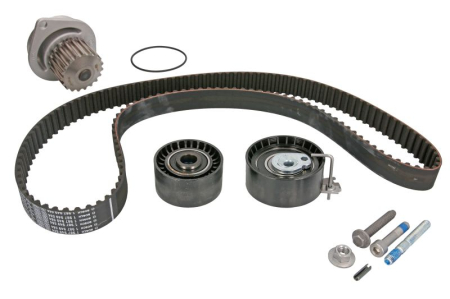 Distributie - Set distributie potrivit CITROEN BERLINGO, BERLINGO MULTISPACE, BERLINGO/MINIVAN, C2, C3 I, C3 III, C3 PLURIEL, C4, C4 I, C4 II 1.6/1.6ALK/1.6LPG dupa 2000 (curea + intinzator + pompa apa)