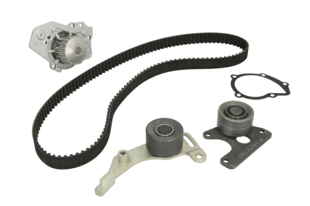 Distributie - Set distributie potrivit CITROEN BX, C15, C15/MINIVAN, C25, VISA, XANTIA, ZX; PEUGEOT 205 I, 205 II, 205/HATCHBACK, 305 II, 306 1.7D/1.8D/1.9D 1982-2003 (curea + intinzator + pompa apa)