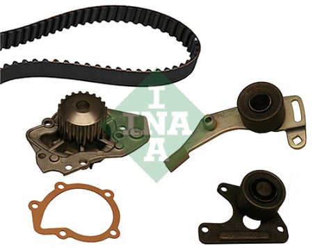 Set distributie potrivit CITROEN BX, C15, C15/MINIVAN, C25, VISA, XANTIA, ZX; PEUGEOT 205 I, 205 II, 205/HATCHBACK, 305 II, 306 1.7D/1.8D/1.9D 1982-2003 (curea + intinzator + pompa apa) [1]