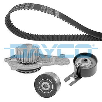 Distributie - Set distributie potrivit CITROEN C1, C2, C2 ENTERPRISE, C3 I, C3 II, C3 PLURIEL, NEMO, NEMO/MINIVAN, XSARA; FORD FIESTA V, FIESTA VI, FUSION 1.4D dupa 2001 (curea + intinzator + pompa apa)