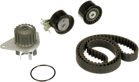 Set distributie potrivit CITROEN C2, C3 I, C4, C4 I; PEUGEOT 1007, 206, 207, 307 1.4 dupa 2003 (curea + intinzator + pompa apa) [1]