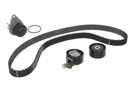 Distributie - Set distributie potrivit CITROEN C2, C3 I, C4, C4 I; PEUGEOT 1007, 206, 207, 307 1.4 dupa 2003 (curea + intinzator + pompa apa)