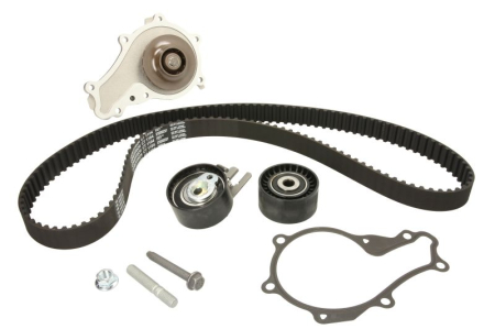 Distributie - Set distributie potrivit CITROEN C3 I, C3 II; FORD FIESTA V, FIESTA VI; MAZDA 2; SUZUKI LIANA 1.4D dupa 2001 (curea + intinzator + pompa apa)