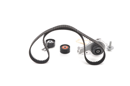 Set distributie potrivit CITROEN C3 II, C3 II/HATCHBACK, DS3; FORD FIESTA V, FIESTA VI, KUGA II; MAZDA 2; PEUGEOT 2008 I, 206+, 207, 208 I 1.4D/1.5 dupa 2001 (curea + intinzator + pompa apa) [1]
