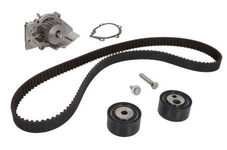Distributie - Set distributie potrivit CITROEN C3 II, C8, EVASION, JUMPY I; FIAT SCUDO, ULYSSE; FORD FIESTA V, FIESTA VI; LANCIA PHEDRA; PEUGEOT 806 1.4D/2.0D dupa 1999 (curea + intinzator + pompa apa)