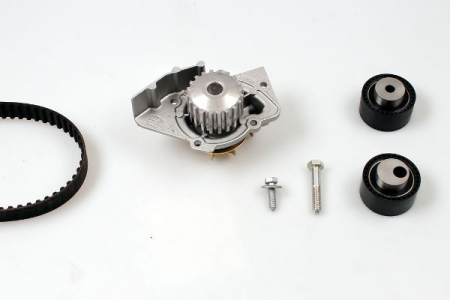 Set distributie potrivit CITROEN C3 II, C8, EVASION, JUMPY I; FIAT SCUDO, ULYSSE; FORD FIESTA V, FIESTA VI; LANCIA PHEDRA; PEUGEOT 806 1.4D/2.0D dupa 1999 (curea + intinzator + Pompa apa) [1]
