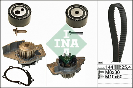Set distributie potrivit CITROEN C3 II, JUMPY I; FIAT SCUDO; PEUGEOT EXPERT 1.4D/2.0D 1999-2016 (curea + intinzator + Pompa apa) [1]