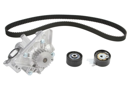 Distributie - Set distributie potrivit CITROEN C4, C4 GRAND PICASSO I, C4 I, C4 PICASSO I, C5 II, C5 III, C5 II/KOMBI, C8, JUMPY II; PEUGEOT 307, 308 1.8-2.0ALK dupa 2004 (curea + intinzator + pompa apa)