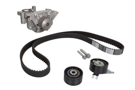 Distributie - Set distributie potrivit CITROEN C4, C4 GRAND PICASSO I, C4 I, C4 PICASSO I, C5 II, C5 III, C5 II/KOMBI, C8, JUMPY II; PEUGEOT 307, 308 1.8-2.0ALK dupa 2004 (curea + intinzator + pompa apa)