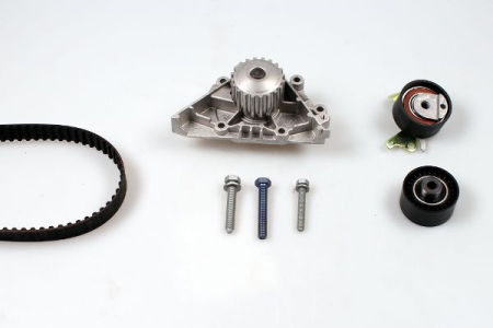 Distributie - Set distributie potrivit CITROEN C4, C4 I, C5 I, C5 II, C5 II/KOMBI, C8, EVASION, JUMPY I, XSARA, XSARA PICASSO; FIAT SCUDO, ULYSSE 1.8/2.0/2.2 dupa 1999 (curea + intinzator + pompa apa)