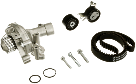 Distributie - Set distributie potrivit CITROEN C4, C4 I, C5 I, C5 II, C5 II/KOMBI, C8, EVASION, JUMPY I, XSARA, XSARA PICASSO; FIAT SCUDO, ULYSSE 1.8/2.0/2.2 dupa 1999 (curea + intinzator + pompa apa)