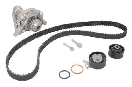 Distributie - Set distributie potrivit CITROEN C4, C4 I, C5 I, C5 II, C5 II/KOMBI, C8, EVASION, JUMPY I, XSARA, XSARA PICASSO; FIAT SCUDO, ULYSSE 1.8/2.0/2.2 dupa 1999 (curea + intinzator + pompa apa)