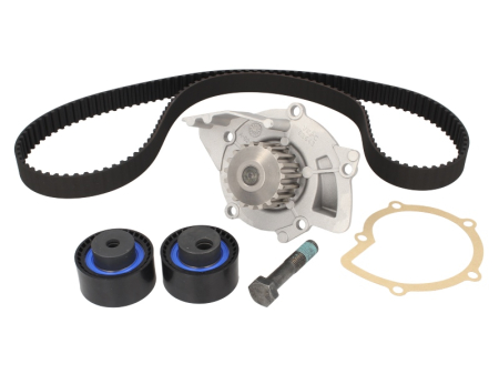 Distributie - Set distributie potrivit CITROEN C5 I, C5 II, C5 I/KOMBI, C8; FIAT ULYSSE; LANCIA PHEDRA; PEUGEOT 208 II, 406, 607, 807 1.6/2.0D/2.2D dupa 2000 (curea + intinzator + pompa apa)