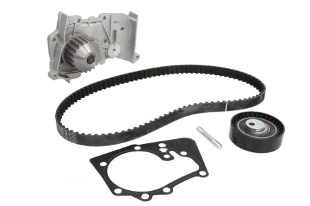 Distributie - Set distributie (curea + intinzator + Pompa apa) potrivit DACIA DOKKER, DOKKER EXPRESS/MINIVAN, LODGY, LOGAN, LOGAN EXPRESS, LOGAN II, LOGAN MCV, SANDERO, SANDERO II 1.4-1.6LPG 09.04-