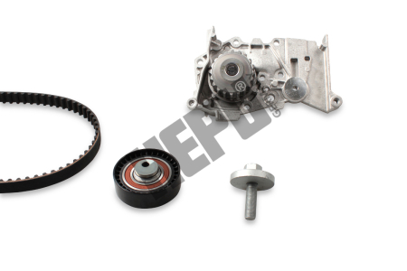 Set distributie potrivit DACIA DOKKER, DOKKER/MINIVAN, LODGY, LOGAN, LOGAN EXPRESS, LOGAN II, LOGAN MCV, LOGAN MCV II, SANDERO 1.4-1.6LPG dupa 1998 (curea + intinzator + pompa apa) [1]
