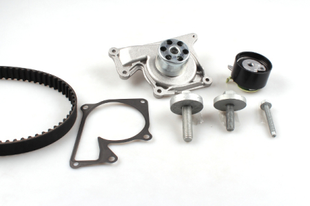 Set distributie potrivit DACIA DOKKER/MINIVAN, DUSTER, DUSTER/SUV, LODGY, LOGAN, LOGAN EXPRESS, LOGAN MCV, SANDERO, SANDERO II 1.5/1.5D/2.5D dupa 2002 (curea + intinzator + pompa apa) [1]