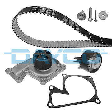 Set distributie potrivit DACIA DUSTER, DUSTER/SUV, LODGY, LOGAN, LOGAN EXPRESS, LOGAN MCV, SANDERO, SANDERO II; NISSAN CUBE, JUKE, NOTE 1.5/1.5D dupa 2005 (curea + intinzator + pompa apa) [1]