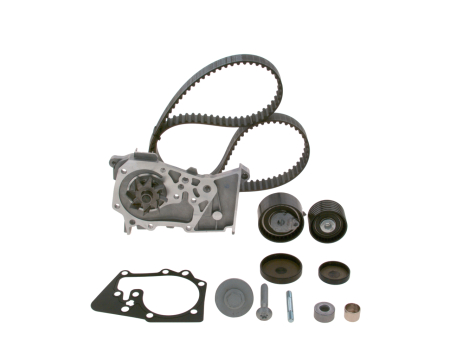 Set distributie potrivit DACIA DUSTER, DUSTER/SUV, LOGAN, LOGAN II, LOGAN MCV, SANDERO; LADA LARGUS; NISSAN KUBISTAR; RENAULT CLIO II 1.4-1.6LPG dupa 1997 (curea + intinzator + pompa apa) [1]