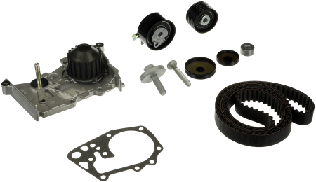 Set distributie potrivit DACIA DUSTER, DUSTER/SUV, LOGAN, LOGAN II, LOGAN MCV, SANDERO; LADA LARGUS; NISSAN KUBISTAR, TERRANO 1.4-1.6LPG dupa 1997 (curea + intinzator + pompa apa) [1]