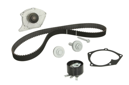 Distributie - Set distributie potrivit DACIA DUSTER; NISSAN ALMERA II, KUBISTAR, MICRA III, NV200; RENAULT CLIO II, CLIO II/HATCHBACK, KANGOO 1.5/1.5D dupa 2001 (curea + intinzator + pompa apa)