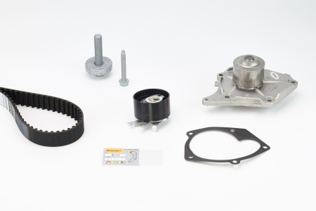 Set distributie potrivit DACIA SANDERO II; NISSAN ALMERA II, KUBISTAR, MICRA III; RENAULT CLIO II, CLIO II/HATCHBACK, KANGOO 1.5/1.5D dupa 2001 (curea + intinzator + pompa apa) [1]
