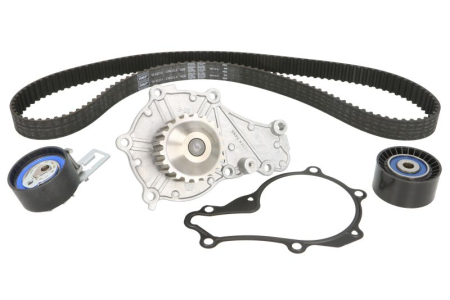 Distributie - Set distributie potrivit DS DS 3; CITROEN C3 II, C3 II/HATCHBACK, DS3; FORD FIESTA V, FIESTA VI, KUGA II; MAZDA 2; PEUGEOT 2008 I 1.4D/1.5/1.6D dupa 2001 (curea + intinzator + pompa apa)