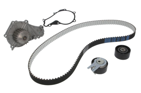 Distributie - Set distributie potrivit DS DS 3; CITROEN C3 II, C3 II/HATCHBACK, DS3; FORD FIESTA V, FIESTA VI, KUGA II; MAZDA 2; PEUGEOT 2008 I, 206+ 1.4D/1.5 dupa 2001 (curea + intinzator + pompa apa)