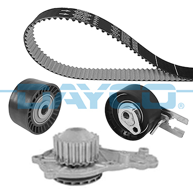 Set distributie potrivit DS DS 3; CITROEN C3 II, C3 II/HATCHBACK, DS3; FORD FIESTA V, FIESTA VI, KUGA II; MAZDA 2; PEUGEOT 2008 I, 206+ 1.4D/1.5 dupa 2001 (curea + intinzator + pompa apa) [1]