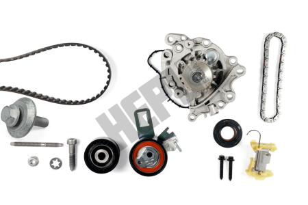 Distributie - Set distributie potrivit DS DS 3 / DS 3, DS 4 II, DS 7; CITROEN BERLINGO, BERLINGO/MINIVAN, C3 AIRCROSS I, C3 AIRCROSS II, C3 III 1.2-Electric dupa 2014 (curea + intinzator + pompa apa)