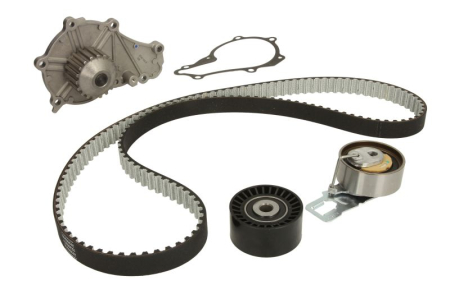 Distributie - Set distributie potrivit DS DS 3, DS 4, DS 5; CITROEN BERLINGO, BERLINGO MULTISPACE, BERLINGO/MINIVAN, C3 AIRCROSS I, C3 AIRCROSS II 1.2-1.6D dupa 2007 (curea + intinzator + pompa apa)
