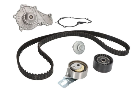 Distributie - Set distributie potrivit DS DS 3, DS 4, DS 5; CITROEN BERLINGO, BERLINGO MULTISPACE, BERLINGO/MINIVAN, C3 AIRCROSS I, C3 AIRCROSS II 1.2-1.6D dupa 2007 (curea + intinzator + pompa apa)