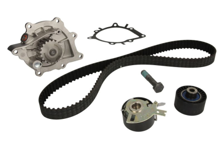 Distributie - Set distributie potrivit DS DS 7; CITROEN C5 II, C5 III, C6, C8, C-CROSSER, C-CROSSER ENTERPRISE; FIAT ULYSSE; FORD GALAXY II 1.6/2.0D/2.2D dupa 2002 (curea + intinzator + pompa apa)