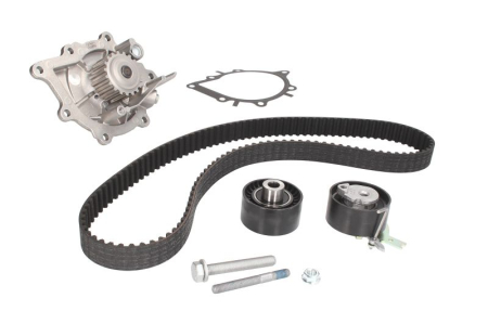 Distributie - Set distributie potrivit DS DS 7; CITROEN C5 II, C5 III, C6, C8, C-CROSSER, C-CROSSER ENTERPRISE; FIAT ULYSSE; FORD GALAXY II 2.0D/2.2D dupa 2002 (curea + intinzator + pompa apa)