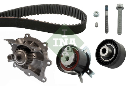 Set distributie potrivit DS DS 7; CITROEN C5 II, C5 III, C6, C8, C-CROSSER, C-CROSSER ENTERPRISE; FIAT ULYSSE; FORD GALAXY II 2.0D/2.2D dupa 2002 (curea + intinzator + pompa apa) [1]