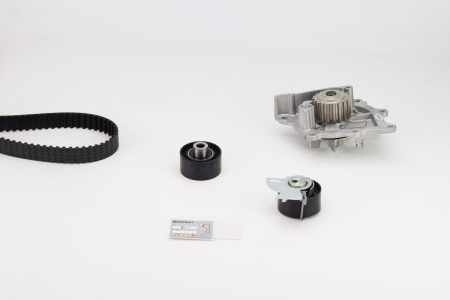 Set distributie potrivit DS DS 7; CITROEN C5 II, C5 III, C6, C8, C-CROSSER, C-CROSSER ENTERPRISE; FIAT ULYSSE; FORD GALAXY II 2.0D/2.2D dupa 2002 (curea + intinzator + pompa apa) [1]
