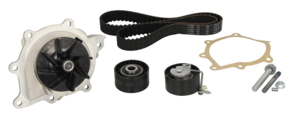 Distributie - Set distributie potrivit DS DS 7; CITROEN C5 II, C5 III, C6, C8, C-CROSSER, C-CROSSER ENTERPRISE; FIAT ULYSSE; FORD GALAXY II 2.0D/2.2D dupa 2002 (curea + intinzator + pompa apa)