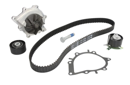 Distributie - Set distributie potrivit DS DS 7; CITROEN C5 II, C5 III, C6, C8, C-CROSSER, C-CROSSER ENTERPRISE; FIAT ULYSSE; FORD GALAXY II 2.0D/2.2D dupa 2002 (curea + intinzator + pompa apa)