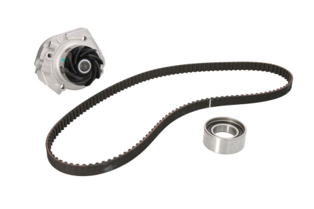 Distributie - Set distributie potrivit FIAT 500, DOBLO, DOBLO/MINIVAN, FIORINO, FIORINO/MINIVAN, GRANDE PUNTO, PALIO, PANDA, PANDA/HATCHBACK, PUNTO 1.2-1.4CNG dupa 1993 (curea + intinzator + pompa apa)