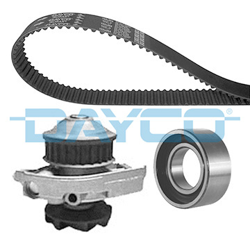 Set distributie potrivit FIAT 500, DOBLO, DOBLO/MINIVAN, FIORINO, FIORINO/MINIVAN, GRANDE PUNTO, PALIO, PANDA, PANDA/HATCHBACK, PUNTO 1.2-1.4CNG dupa 1993 (curea + intinzator + pompa apa) [1]