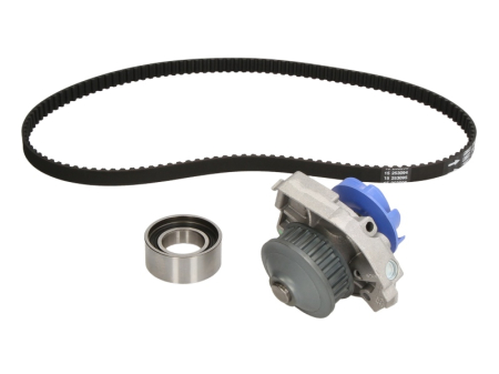 Distributie - Set distributie potrivit FIAT 500, DOBLO, DOBLO/MINIVAN, FIORINO, FIORINO/MINIVAN, GRANDE PUNTO, PALIO, PANDA, PANDA/HATCHBACK, PUNTO 1.2-1.4CNG dupa 1993 (curea + intinzator + pompa apa)