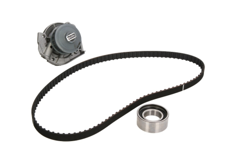 Distributie - Set distributie potrivit FIAT CINQUECENTO, PALIO, PANDA, PANDA/HATCHBACK, PUNTO, SEICENTO / 600, SEICENTO / 600/HATCHBACK, TIPO, UNO 0.8-1.2 1982-2010 (curea + intinzator + pompa apa)