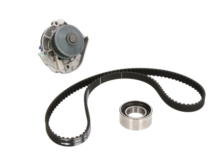 Distributie - Set distributie potrivit FIAT CINQUECENTO, PALIO, PANDA, PANDA/HATCHBACK, PUNTO, SEICENTO / 600, SEICENTO / 600/HATCHBACK, UNO; LANCIA Y 0.8-1.2 dupa 1984 (curea + intinzator + pompa apa)